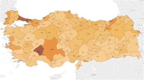 turkiye korona haritası